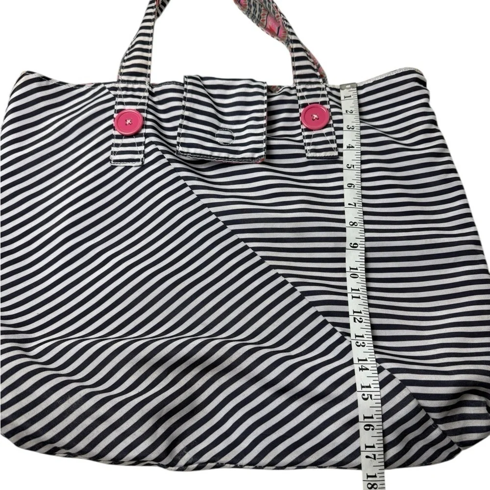 Reversible Large Beach Shopping Tote Shoulder Bag Nautical Boat Market Cotton